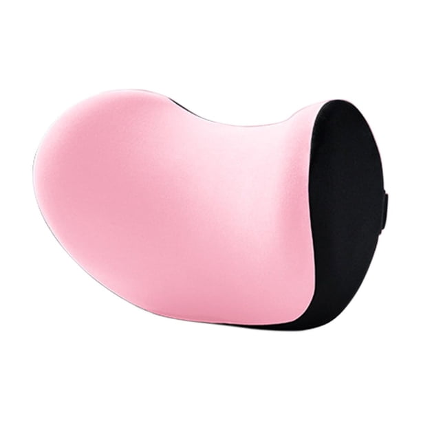 Almohada para reposacabezas de coche JunYeShi, para uso general en las cuatro estaciones, cómoda, diseño ergonómico, soporte para la cabeza, espuma viscoelástica, ajuste universal, color negro