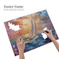 thumbnail image 4 of 500 PCS jigsaw Wood puzzles 500 pieces Sailboats in the ocean,Stunningly Vibrant Colors,Charm scenery Sailboats in the ocean Wooden Puzzle,Great for Relaxation and Display for Puzzle Enthusiasts, 4 of 6