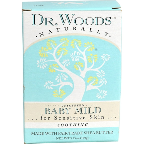 Dr. Woods Naturally Bar Soap Baby Mild Unscented -- 5.25 oz