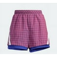 thumbnail image 6 of adidas Women's Prime Blue Plaid Ripstop Shorts Purple Size S MSRP $50, 6 of 6