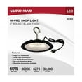 thumbnail image 5 of Nuvo Lighting 60 Watt Hi-Pro Shop Light with Plug 8'' Dia. 3000K Black Finish 120 Volt, 5 of 19