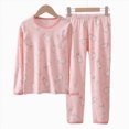 thumbnail image 6 of HFHAPW Toddler Kids Pajamas 2pcs Long Sleeves Pjs Sets Print PJs for Girl Boys Fall Winter Sleepwear, 6 of 6