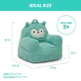 thumbnail image 4 of Silla Delta Children Owl Cozee Buddy, color verde azulado, para niños pequeños a partir de 2 años, 4 of 9