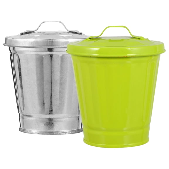 Worgeous 2 Pcs Liners Mini Trash Can Office 9.50X9.00X9.00CM