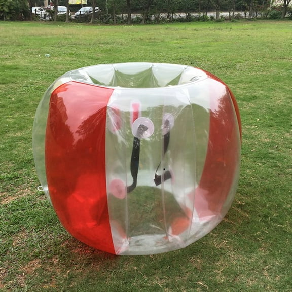 KONTONTY Outdoor Games for Adults Inflatable PVC Bumper Ball Game Prop Transparent 1Set