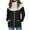 Black, variant on Fesfesfes Plush Lined Coat for Women Long Sleeve Open Front Loose Outerwear Solid Blouse Coat Tops Pockets Blouse Under $10