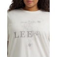 thumbnail image 5 of Lee® Women's Plus Short Sleeve Graphic Logo Lifestyle Tee, Sizes 0X-4X, 5 of 6