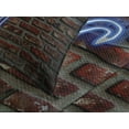 thumbnail image 4 of Ambesonne Music Quilted Bedspread Set 3 Pcs, All Jazz Sign Brick Wall, King Size, Red Blue, 4 of 5