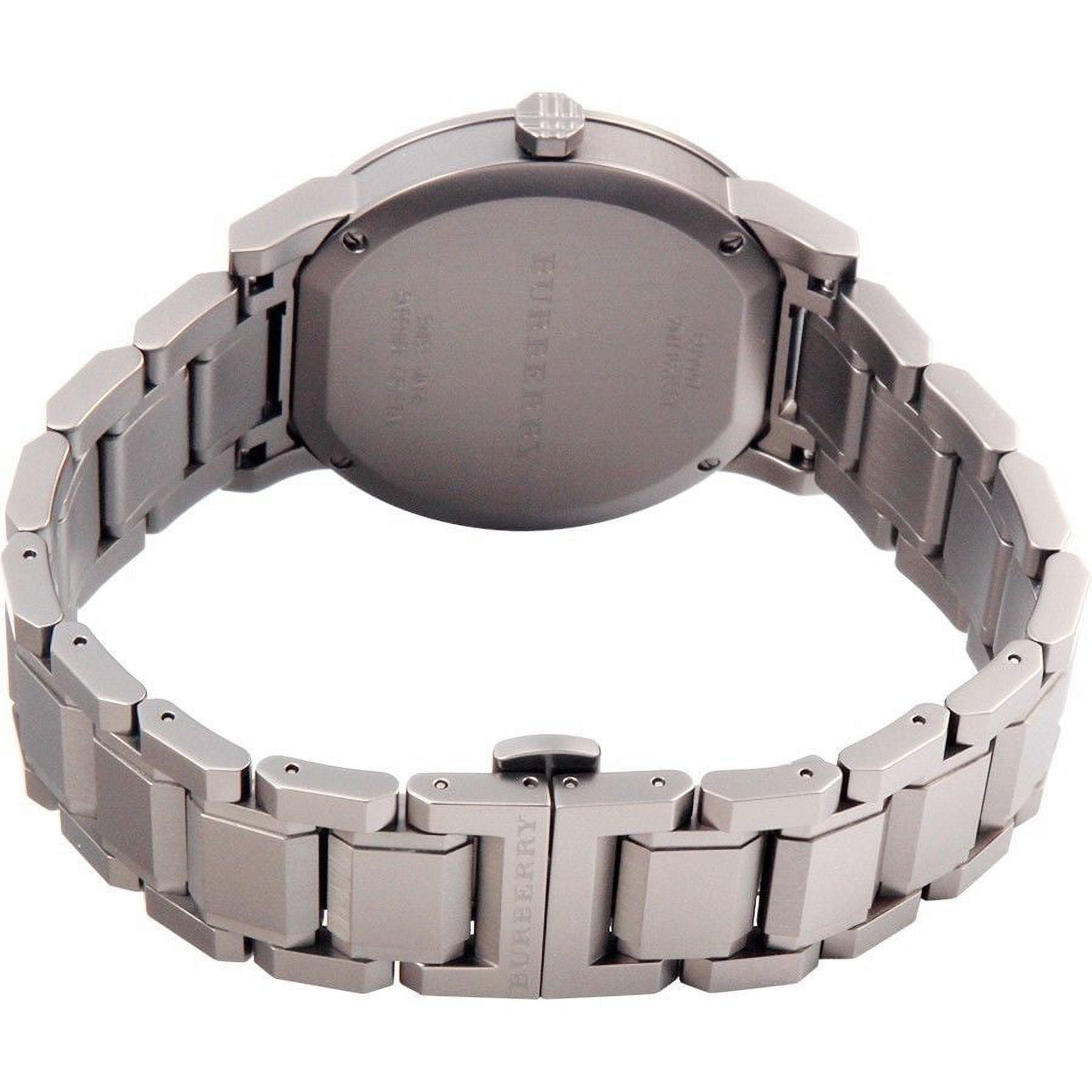 Burberry Men s BU9007 Gunmetal PVD Stainless Steel 38mm Analog Quartz Watch Walmart
