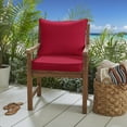 thumbnail image 2 of Crimson Red Indoor/Outdoor Deep Seating Pillow and Cushion Set, Corded, 2 of 5