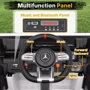 TOKTOO 12V Electric Car for Toddler, Mercedes-Benz G63 Licensed Kids Ride on Toys, Toddlers Ride on Car with Parental Remote Control & LED Lights & Music, Kids Car Power Ride on, White