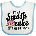 thumbnail image 3 of Inktastic Let Me Smash Cake Its My Birthday Girls Baby Bib, 3 of 4