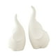 thumbnail image 5 of 2 figuras de elefante de cerámica para decoración de escritorio, ideal como regalo para TV. blanco, 5 of 9