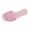Pink, variant on Gold Womens Fish Mouth Open Toe Flat Slippers Rhinestone Beaded Sparkling Summer Shoes Comfortable Casual Slip On Slippers
