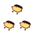 thumbnail image 3 of Billuyoard Cojín de asiento con forma de tostada de felpa, reemplazo de dibujos animados Adorable, suave para oficina en casa, almohadilla para Type1 NO1, 3 of 6