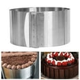 thumbnail image 3 of Dessert Bakeware with Scale Non-layered Cake Bakeware Round Dessert Cake Adjustable Mousse Ring Mould Stainless Steel Cake Mold, 3 of 5