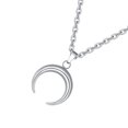 thumbnail image 1 of unbranded Collar Arc Con Colgante De Inoxidable En Para Y Uso Diario, 1 of 8