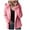 Pink, variant on Towmus Winter Fleece Jacket Women Sherpa Coat Plus Size Fuzzy Hoodie Sweatshirt Trendy Lightweight Zip Up Warm Soft Winter Coats