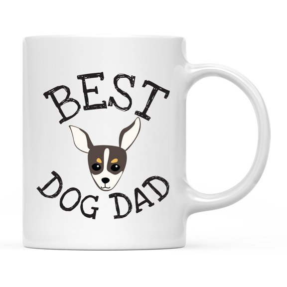 Koyal Wholesale Best Dog Dad Ceramic Coffee Mug, Chihuahua