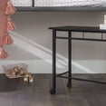 thumbnail image 6 of Walker Edison Twin Metal Loft Bed with Desk and Shelving, Black, 6 of 18