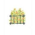 thumbnail image 3 of Vess, June Erica 12x14 Black Modern Framed Museum Art Print Titled - Wrought Iron Garden I, 3 of 5