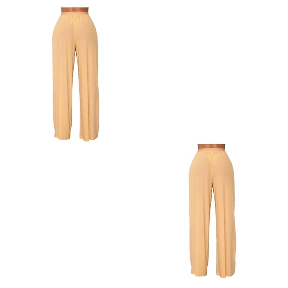 Wosthever Lady Beach Pants Traje de baño Cintura alta Cómodo Transpirable Suelto Ver a través de los pantalones para Oceanside Party Apricot XXL Type1 NO1 Wosthever CBP225478