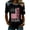 Black-C#390527BB, variant on 1776-2026 250 Years Of Freedom Shirt Raglan Short Sleeve 4th of July Womens Tshirts We the People American Flag America 250 Shirt Women
