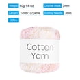 thumbnail image 2 of Uxcell Cotton Yarn,100% Cotton Soft Knitting Yarn [for Hand DIY Bag Cushion Crocheting Knitting ] -3 Packages of 120g/4.23oz(Per Skein 40g/137yards)/Blue Yellow, 2 of 7