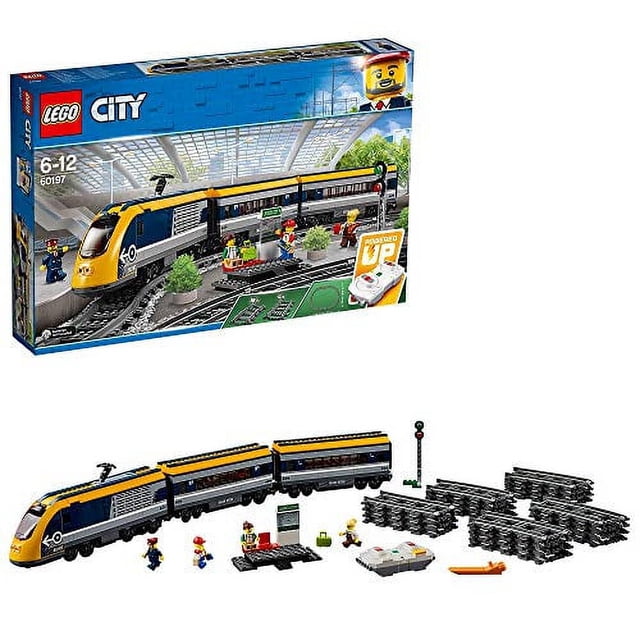LEGO City Train Rc de Passagers Jouet, Ensemble de Piste de Construction pour Enfants