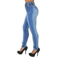 thumbnail image 3 of Fashion2Love Plus Size Mid Waist Colombian Design Butt Lift Skinny Jeans, 3 of 7