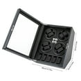 thumbnail image 3 of 8+5 Automatic Watch Winder, Rotation Watch Display Box Storage with Lock Quiet,Watch Winder Box Watch Display Box Storage Case W/5 Modes, 3 of 21