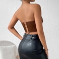 thumbnail image 5 of Women Bustier, Vintage Floral Corset Tops, Halter Crop Tops, Boned Bustier Bodyshaper for Party Club, 5 of 8