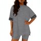 thumbnail image 2 of Eres Más Que una Camisa de Puntuación de Prueba, Blusa de Manga Larga de Ajuste Seco con Pantalones de Cintura Elásticos, 2 of 5