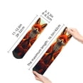 thumbnail image 4 of Pofeuu Maple Leaf Meditating Fox Print 30cm Socks, Adult Running Hiking Socks for Youth and Adult, 4 of 7