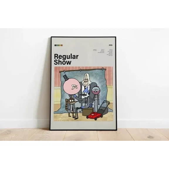 Kna Prints - Regular Show, Regular Show Poster, Minimalist Poster, Vintage Retro Wall Decor For Home Decor, Living Room, Bedroom, Office, UNFRAMED-8x12