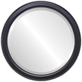 thumbnail image 2 of OVALCREST by The OVALCREST Mirror Store Toronto Framed Round Mirror in Gloss Black 19x19, 2 of 5