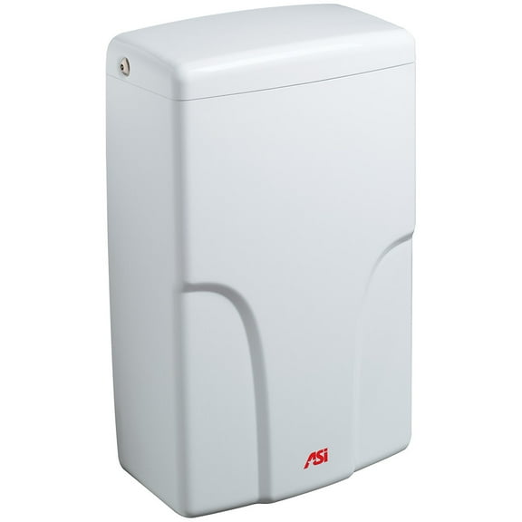 Asi 0196-1 Turbo-Pro 110-120V Surface Mounted Sensor Activated Hand Dryer - Porcelain