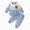 H01-Blue, variant on TOWED22 Baby Boy Clothes Fall Clothes Letter Print Long Sleeve Pullover Tops   Pant Sets Toddler Winter Outfits Size:3-4 Y,Color:Blue