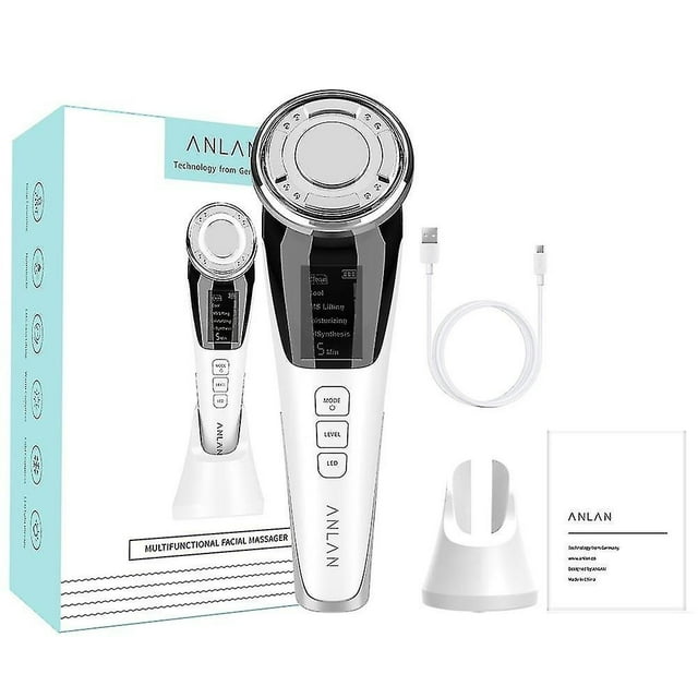 Limpiador facial HUOGUO Micro Current Vibration Hot Cool Ion