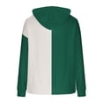 thumbnail image 7 of Jsaierl Women's Comfortable Oversized Color Block Fuzzy Fleece Hoodies Sweatshirts Drawstring Casual Tops S-2XL, 7 of 7