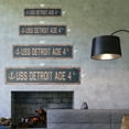 thumbnail image 2 of USS DETROIT AOE 4 Vintage Aluminum Street Sign us navy ship veteran sailor rustic metal tin gift | Indoor/Outdoor | 24" Wide, 2 of 4