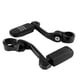 thumbnail image 2 of Kenally 1 par de reposapiés para motocicleta, abrazadera de montaje de Pedal largo, estriberas plateadas Vehículos, repuestos y accesorios Mis Negro Kenally VI002325-01, 2 of 6