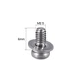 thumbnail image 2 of Uxcell  M2.5x0.24'' Pan Head Machine Screws Bolts Combine Carbon Steel Silver Tone 20 pcs, 2 of 2