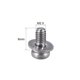 thumbnail image 2 of Uxcell M2.5x0.24'' Tornillos de cabeza plana de máquina, pernos combinados de acero al carbono, tono plateado, 20 piezas, 2 of 2