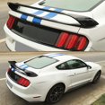 thumbnail image 2 of Glossy Black Rear Trunk Lip Spoiler Wing For Ford Mustang GT350 Style 2015-2017, 2 of 9