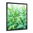 thumbnail image 2 of Designart "Fresh Mint Herbs II" Floral Framed Wall Art - Traditional Green Herbs Entryway Framed Wall Art, 2 of 6