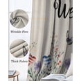 thumbnail image 3 of 4th of July Blackout Curtains for Bedroom Living Room Darkening Curtains 63 Inches Long Spring Floral Love Heart Independence Day Pastoral Window Curtain 2 Panels Set Window Treatment Drapes 42"x63", 3 of 9