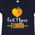 thumbnail image 4 of Inktastic Fort Myers Florida Orange in Heart Boys or Girls Baby Bodysuit, 4 of 5