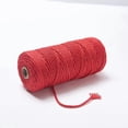 thumbnail image 2 of Cuerda trenzada de algodón 100 % natural de 1/12", 1/8", 1/6", 1/5" (Rojo grande de 3 mm [1/8 de pulgada x 328 pies]), 2 of 2