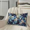 thumbnail image 5 of Goofa Abstract Blue Squares Pattern Pillow Case – Plush & Soft Cushion Cover, Hypoallergenic Throw Pillow Case for Comfortable Sleep with Envelope Closure-14"x20", 5 of 6